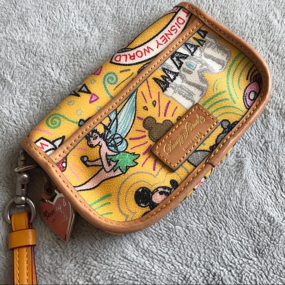 Dooney & Bourke Handbags - Dooney & Bourke Disney Sketch Flap Wristlet Wallet